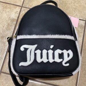 Juicy Couture Black and Cream Backpack